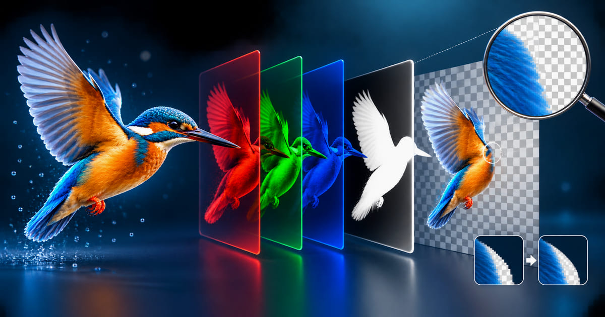 RGB and alpha layers preserving transparent image edges